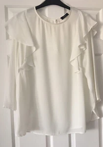 Papaya wirklich hübsche elfenbeinfarbene Bluse Größe 16 - Bild 1 von 7