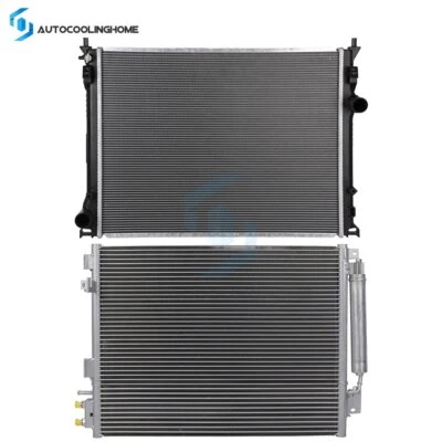 Radiador y condensador de aire acondicionado para Chrysler 300 2009-2016 Foto 1 de 4