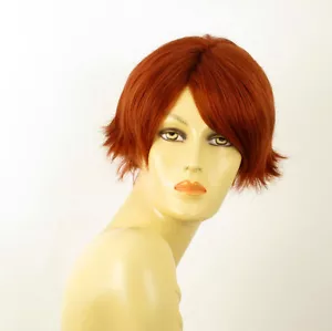 wig for women 100% natural hair copper intense ref CLARA 130 PERUK - Imagen 1 de 8