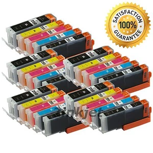 25 x PGI-250XL CLI-251XL Ink SET with CHIP For Canon PIXMA MG5420 MG5422 MG5520 - Picture 1 of 2