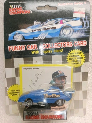1989 Racing Champions NHRA Series 1 Raymond Beadle Blue Max 1:64 Funny Car - Image 1 of 3