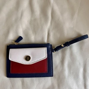 Tommy Hilfiger Blue, Red, and White Card Wallet Keychain  - Picture 1 of 7
