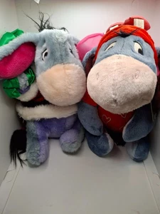 Christmas & Valentines Eeyore Plushies (H9) - Picture 1 of 9