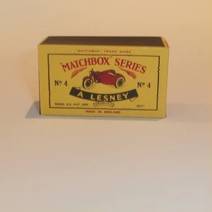 Matchbox Lesney  4 c Triumph Motorbike C Style Repro Box - Picture 1 of 4