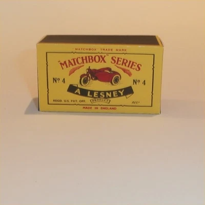 Matchbox Lesney  4 c Triumph Motorbike C Style Repro Box - Image 1 of 4