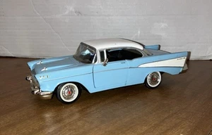1957 Black Chevrolet Bel Air Hardtop 1/24 Scale Die Cast Car Collectible - Picture 1 of 12