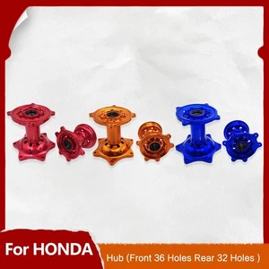 Motorcycle CNC Front 36 Holes Rear 32 Holes Hub For HONDA CRF250R CRF450R  - Picture 1 of 14