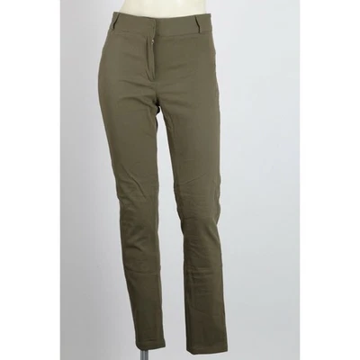 Veronica Beard Olive Green Skinny Leg Slim Fit Stretch Dressy Pants Trousers Sz2 - Image 1 of 4