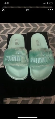 Tobogán de piel PUMA x Fenty como nuevo talla W6,5 nuevo Foto 1 de 3