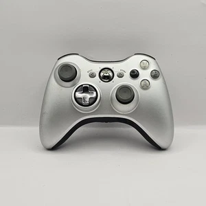 OEM Original Microsoft Xbox 360 Wireless Controller Silber Grau Getestet - Bild 1 von 12
