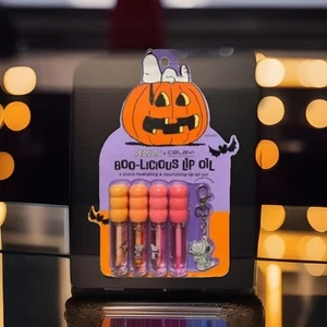 PEANUTS X CELAVI BOO-LICIOUS Lippenöl 4-teiliges Set feuchtigkeitsspendend & pflegend mit Geschenk - Bild 1 von 4