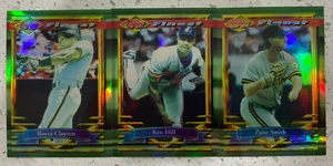 1994 Topps Finest Refractor LOT #25 Ken Hill, #28 Royce Clayton #381 Zane Smith - Picture 1 of 2