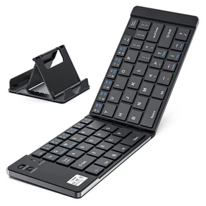 Faltbare Bluetooth Tastatur, Klapptastatur für iPhone, iPad und Tisch, Smart... - Bild 1 von 7