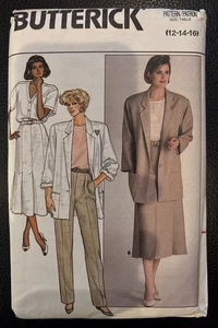 3697 Butterick SEWING Pattern Misses Loose Fitting Jacket Skirt Pants 12-16 New - Picture 1 of 3