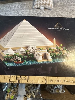 LEGO ARCHITECTURE: Große Pyramide von Gizeh (21058) komplett, offener Karton, Tüten versiegelt - Bild 1 von 3