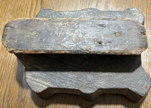 Antique Primitive Hand Carved Wood Block Fabric Stamp Textile Printing - Picture 1 of 4