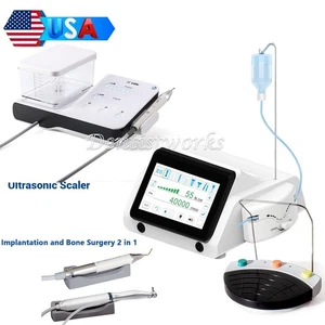 Dental LED Ultraschall Scaler Handstück /2 in1 Implantat Motor Knochenschneider System - Bild 1 von 24
