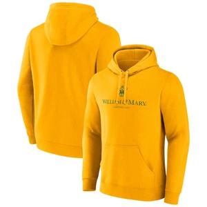 Men's Fanatics Gold William & Mary Tribe Primary Logo Pullover Hoodie - Picture 1 of 3