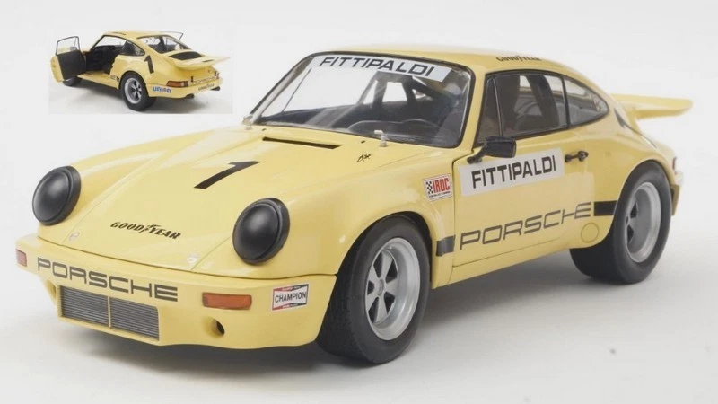 Porsche 911 Carrera 3.0 RSR IROC Riverside 1973 Emerson Fitt 1:18 SOLIDO 1810703 - Immagine 1 di 1