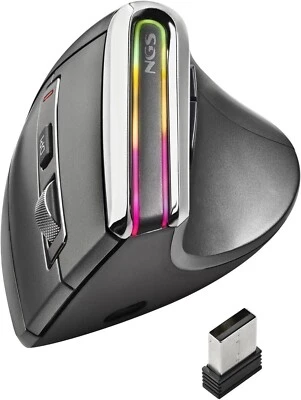 NGS Evo Karma Wireless Rechargeable Ergonomic Multimode Mouse Model EVOKARMA - Image 1 of 4