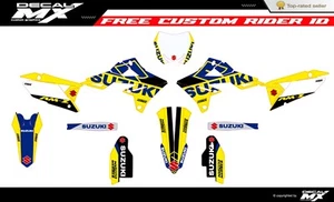 Fits Suzuki RMZ 250 2019 to 2024 RMZ450 2018 to 2024 graphic kit decals stickers - Picture 1 of 2