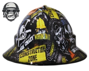 Custom Hydrographic Safety Hard Hat CONSTRUCTION PRO CHOICE WIDE BRIM - Picture 1 of 4