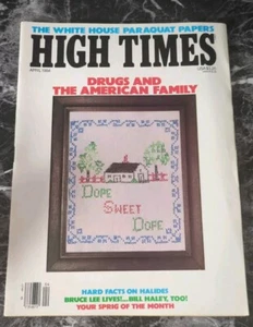 High Times Magazine 1984 APRIL Bruce Lee Bill Haley The White House Paraquat Pap - Picture 1 of 2
