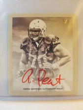 2015 SSP BOWMAN 1948 MINI AUTOGRAPHED RED INK ANDRUS PEAT CARD 5/5