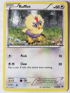 Rufflet 87/98 LP / VLP - Emerging Powers Pokemon Card - Naoyo Kimura Art - Picture 1 of 2
