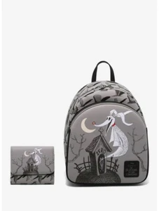 Loungefly Nightmare Before Christmas Zero Graveyard Mini Backpack & Wallet Set - Picture 1 of 8