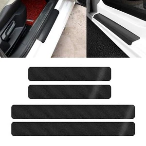 Protector escalonado de umbral raspado de puerta de automóvil y fibra de carbono para DODGE - Imagen 1 de 12