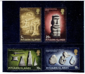 PITCAIRN ISLANDS 1971 Polynesian Art CV $4.95 - Picture 1 of 1