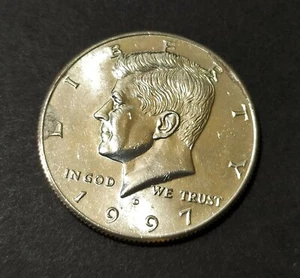 Doubling in Reverse of  1997 Half Dollar Kennedy - Remarcacion en Reverso - Picture 1 of 11