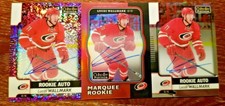 LUCAS WALLMARK 2017-18 3 CARD ROOKIE AUTOGRAPH OPC PLATINUM SP AUTO ON CARD RC 