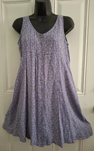 VTG 1990s Women's 0 Pudding Shop Button Up Floral Dress Prairie BOHO Cottagecore - Picture 1 of 15