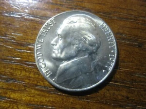1977 D Jefferson Nickel Gem BU near full Step! #70704 - Bild 1 von 3