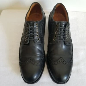 John Fluevog schwarze Wingtip Oxford Brogue Schuhe Größe 9,5 - Bild 1 von 8