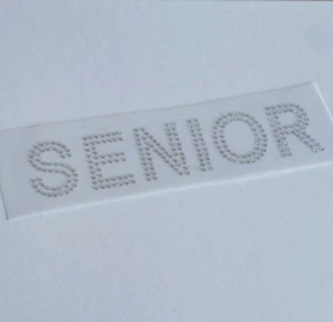 SENIOR Applikation, SENIOR Strass Transfer, SENIOR 2018 Bling, Grad Cap Bling - Bild 1 von 2