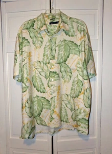 NAUTICA 100% Seide Herren Kurzarm Hemd Größe XL - Bild 1 von 3