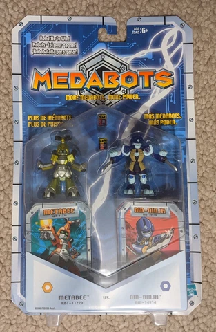 2002 Hasbro Medabots Metabee vs Nin-Ninja Action Figure Carded 2-pack Cover