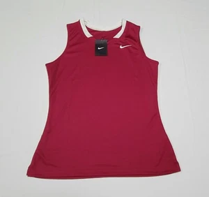 Nike Womens Activewear Training  tank top 707103-612 Size Large Burgundy - Picture 1 of 8