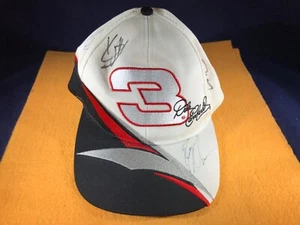 D3-80 DALE EARNHARDT #3 MULTIPLE AUTOGRAPHED NASCAR HAT / CAP - Picture 1 of 8