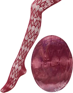 Vivienne Westwood Japan Pantyhose Stocking Tights Diamond Orb Burgundy Size M-L - Picture 1 of 4
