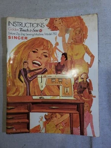 Vintage SINGER Model 750 Golden Touch & Sew Sewing Machine Instructions Manual - Picture 1 of 6