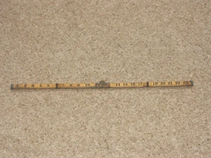 Vintage 24 Inch Boxwood Rabone No.1167 Carpenters Folding Rule - Picture 1 of 12