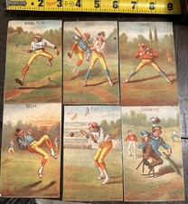 19th Century Baseball H804-6 A Forbes Co Set 6 Baseball  Cards Oldest Set © 1878