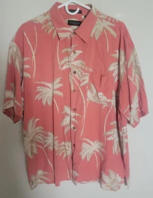 Van Heusen Washable Silk Hawaiian Button Down Shirt Size XXL Great Condition  - Image 1 of 3
