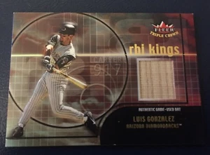 Luis Gonzalez 02 FLEER TRIPLE CROWN RBI KINGS GAME USED BAT ARIZONA - Picture 1 of 1