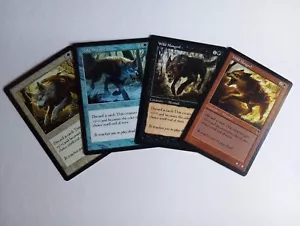 4x Wild Mongrel Old Style Tokens / 4x Tokens de Mestizo Salvaje para MTG. - Imagen 1 de 6