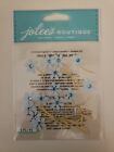 Jolees Boutique scrapbooking stickers Blue Jeweled Flowers